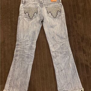 Antik Denim Studded Light Blue Women's Jeans